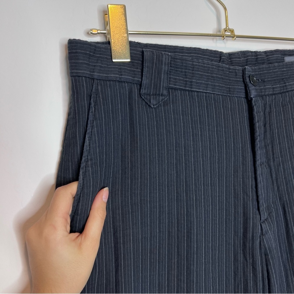 John Varvatos Navy Pinstripe Pants - Picture 3 of 8